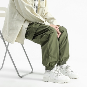 新款秋季美拉德裤子梭织运动工装裤A068-QBK152-TP45图片