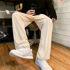 文艺慵懒ins流行气质休闲长裤日系百搭新款原宿潮流简约时尚，女装休闲裤，星座1210-1