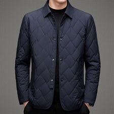 2023冬季新款短款翻领保暖外套双面呢羽绒棉服MSNA22M309-P243图片