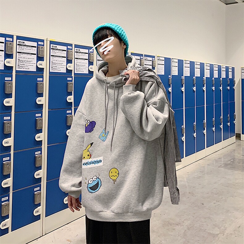 A040-WY2079-P40连帽卫衣男加肥加大码胖子棒球服外套,男装卫衣,电商A040