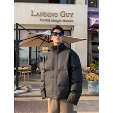 秋冬黑色棉衣外套男美式cleanfit加厚棉服短款W225-P96，男装棉衣，星座1109-3