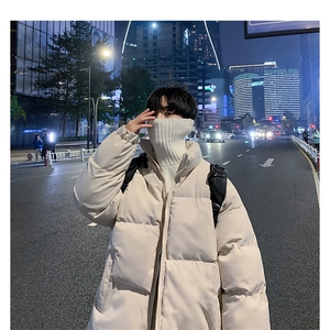 潮流冬季棉衣男宽松潮牌外套面包羽绒棉服拉链立领保暖棉袄图片