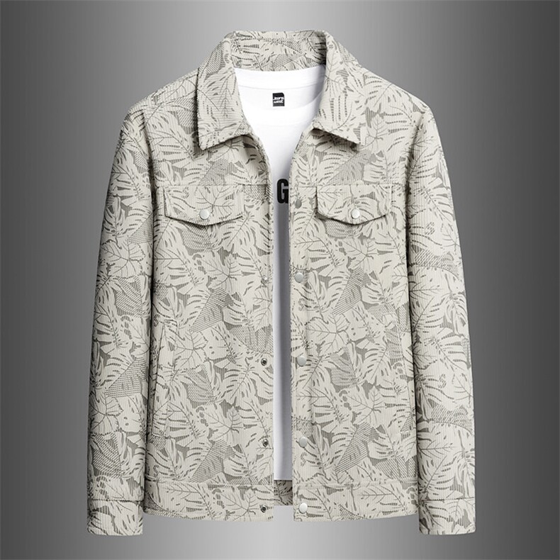 主推大码M-8XL胖子修身潮流烫花夹克XZ613B-9819-P85小码75，男装夹克，星座613B