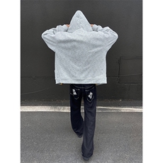 YK86105-P55聚酯纤维秋季新品美式复古人字纹连帽卫衣男，男装卫衣，电商A086-1