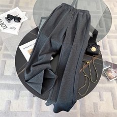 女春圆点图案衣领衣袖设计烫钻订珠卫衣阔腿裤两件套，女装套装/套裙，江南