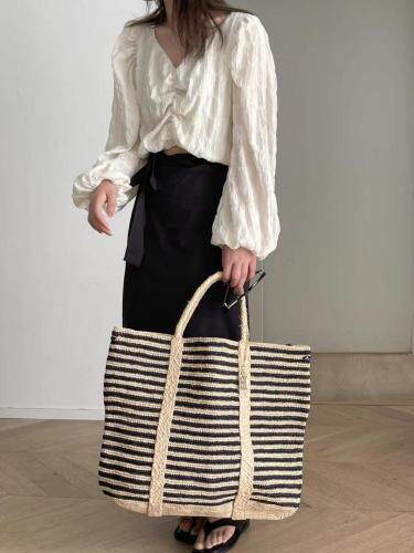 时尚褶皱单色小衫，女装，斐媞梦 FTM