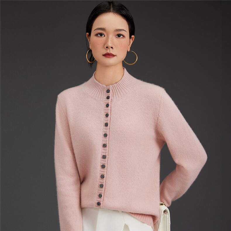 2025新款女士多扣时尚舒适百搭，女装羊绒衫，鑫萬耀羊绒