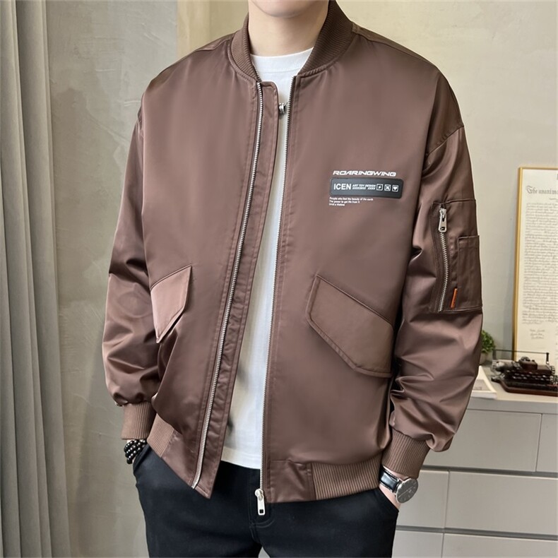 2025春季刺绣工装休闲刺绣夹克外套男棒球服上衣潮JK106-P110图片