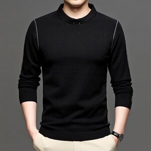 J588钱塘2020-1秋冬男士新款时尚翻领毛衫高端打底衫大货主推P85图片