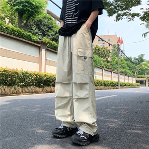 大高品质冰感工装裤男长裤45%聚酯纤维55%棉比棉的质感好,胖妹妹排扣裤搭配图片