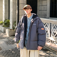冬季假两件棉衣男加厚连帽外套棉服男士棉袄潮流A266-WT08-P65，男装棉衣，电商A266