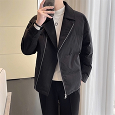 轻熟风~冬季翻领拼接棉衣外套G8002/P125，男装棉衣，电商B331
