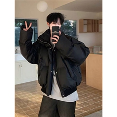 现货2万件宽松立领PU皮短款面包服男MY168特P75，鞋类箱包手腕包，星座205-3