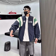 美式休闲街头复古拼色翻领冲锋衣外套男女潮牌嘻哈户外机能风夹克，男装夹克，星座1210-1