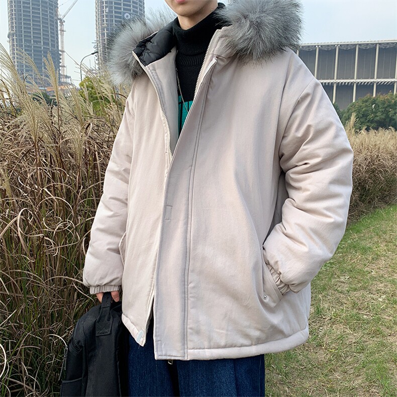 MM48040-P130冬季大毛领棉衣男士大码加厚棉袄男棉服,男装棉衣,电商A040