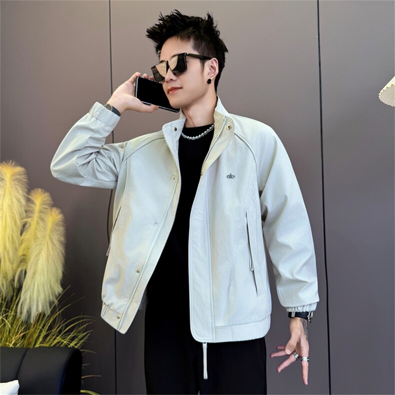 JK559-P98控138男潮牌立领外套韩版潮流男装上衣2025新款春秋季衣,女装短外套,星座102A（原电商D309-1）