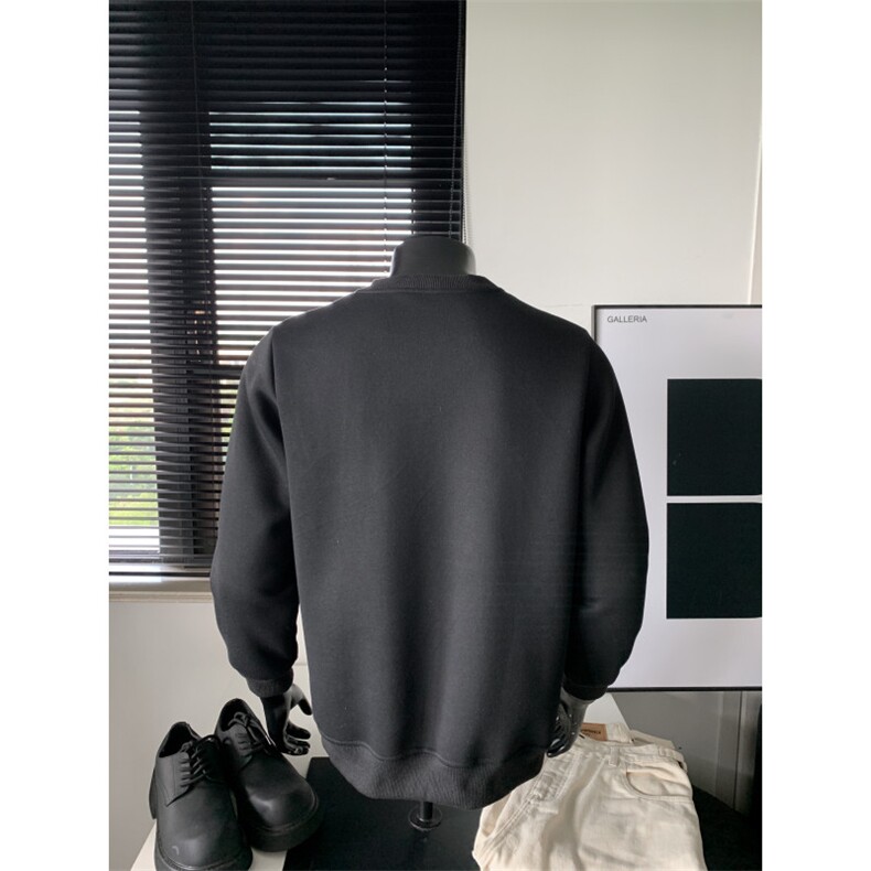 WY804-尺码M-3XL-P32-美式重磅正肩内搭小领口打底衫卫衣,男装T恤,星座1811B