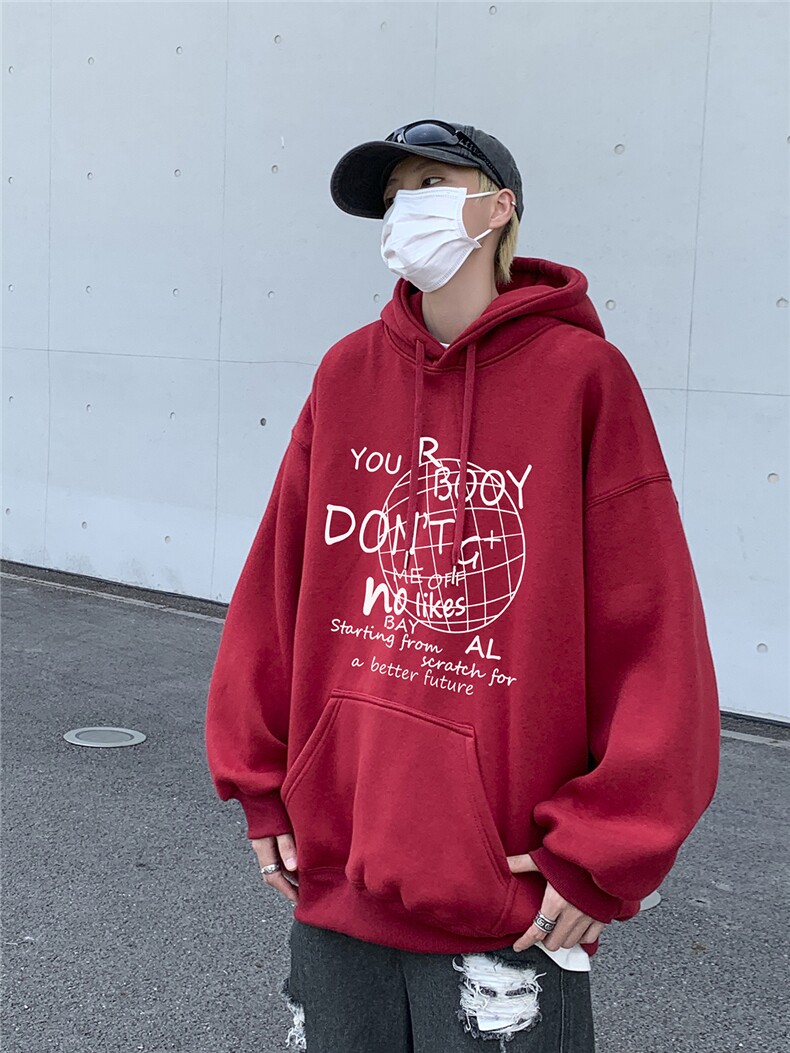 冬季新品潮流设计印花加厚卫衣XZ203-W700加绒-P58,男装卫衣,星座203