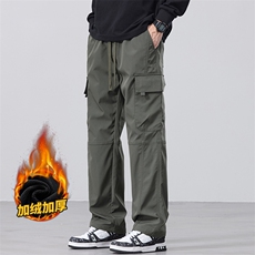 美式工装裤秋冬直筒休闲裤男士户外伞兵冲锋裤Z9810-P50/加绒P55，男装工装外套，星座509