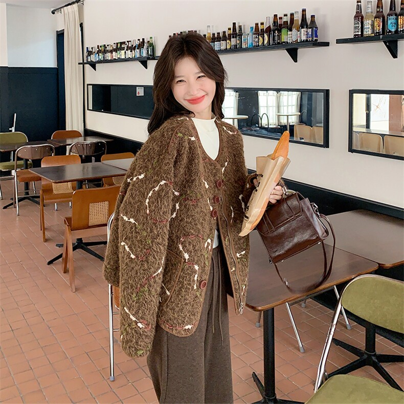2025年冬季新款羊羔毛外套2560款P195-K288,女装羊羔毛/颗粒绒,浙宝301
