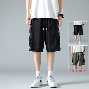夏季新品五分裤男生短裤宽松休闲运动百搭工装裤子 DK21218 P-30图片