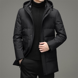 冬季新款脱卸帽羽绒服休闲外套爸爸装时尚上衣YYYR039608-P240图片
