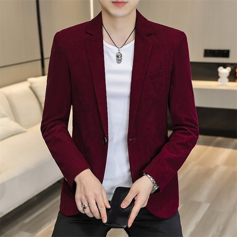 XZ8598P85新款灯芯绒休闲西装男外套韩版修身单西服上衣潮流韩版,男装西服,星座510A-2