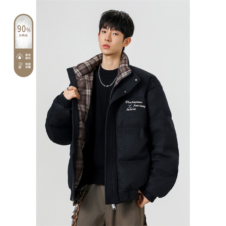 2025冬季新款港风无影大码90%白鸭绒羽绒服M-3XLG9918-特P265,男装羽绒服,电商A022