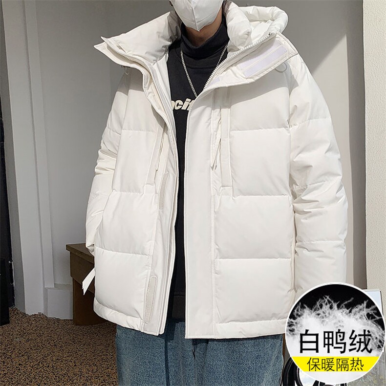 大鹅绒短款面包服朝羽绒服男痞帅休闲外套AW7051P378控428,男装羽绒服,电商A089-1
