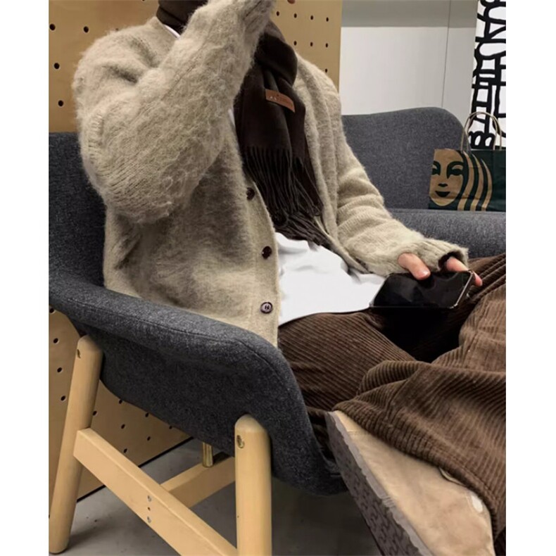 文艺貂毛开衫毛衣时尚气质慵懒百搭日系原宿简约ins流行MV13,男装针织衫/毛衣,星座1116A（原606A-3）