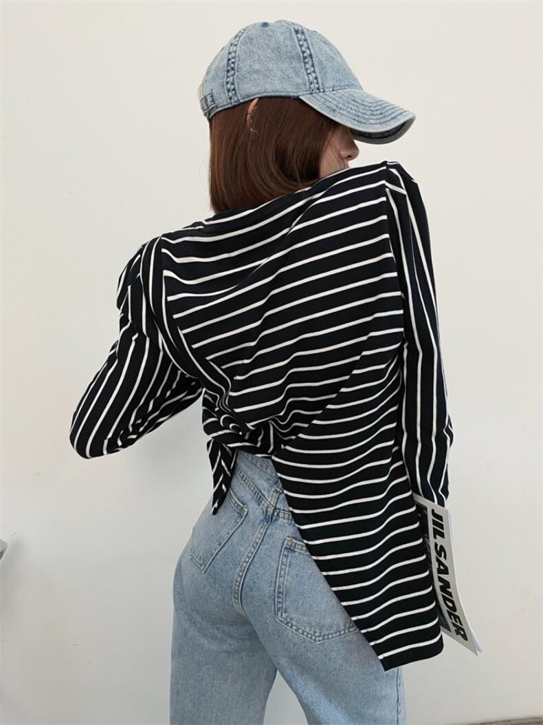 条纹撞色打底衫，其它，YSQ Boomboom