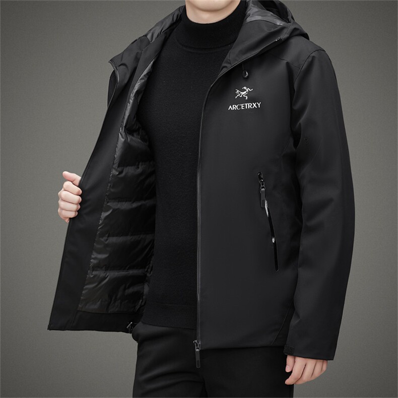 BHYL2205钱塘2020-2冬季厚款时尚休闲连帽简约中年男士羽绒服P270,男装羽绒服,钱塘207-2