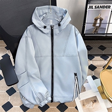 美式机能连帽冲锋衣外套男女春秋工装登山户外夹克上衣W6061-P64，男装夹克，星座412-3