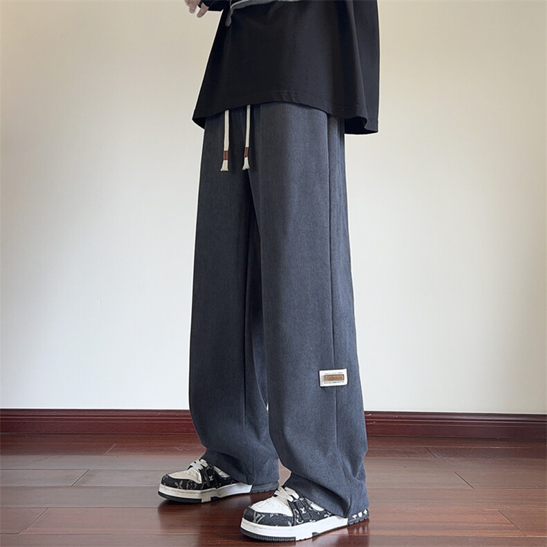 秋季新款休闲裤男宽松运动裤木棉绒卫裤K7764-P45控68,男装休闲裤,星座209-2