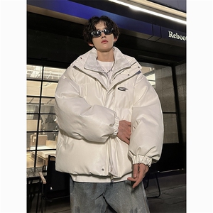 405A  美式高街个性金属设计假两件pu皮棉服   MY24925-P155控188图片