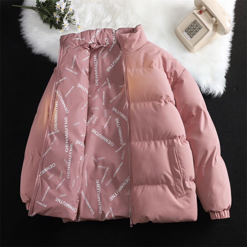 新款男冬季双面穿立领面包服加厚港风平铺棉衣M2218-P70控158,男装棉衣,星座717