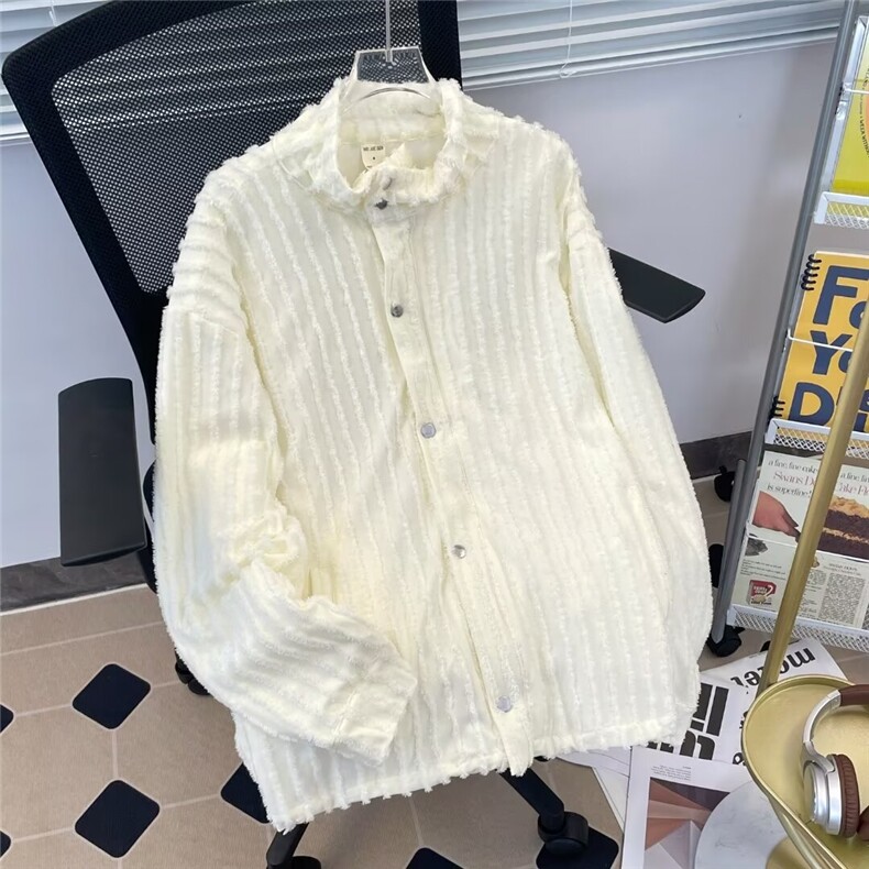 高级感小香风男款潮牌ins宽松百搭痞帅气灯芯绒夹克褂子W9307/P77,男装夹克,星座506B