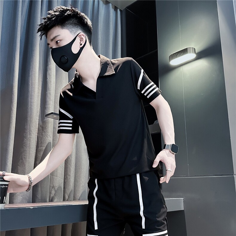 短袖polo衫男社会小伙店主风301C-PL27-P48控68 一套货号TZ01-P88图片