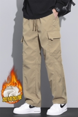 秋冬直筒工装裤男阔腿休闲伞兵裤美式冲锋加绒Z9810-P50/加绒P55，男装工装外套，星座509