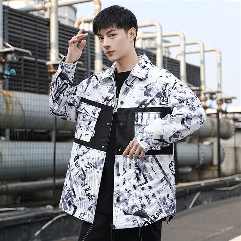 2023-403-2-JK3005-P85抖音精品质款夹克外套翻领印花青少年-,男装夹克,星座1018-1​