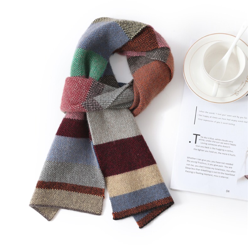 2025年秋季时尚百搭通勤简约休闲羊绒围巾，围巾，九月九羊绒