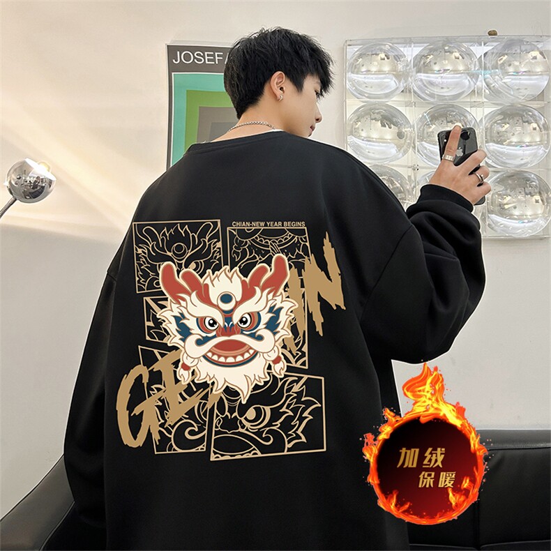 龙年卫衣 冬季加绒加厚卫衣男女外套DY5522常规特P28加绒特33图片