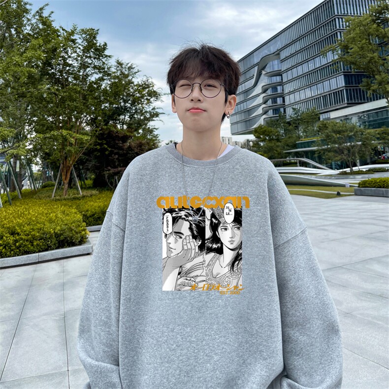 ！ 圆领卫衣男装港风长袖T恤男外套男WY219-特P23图片