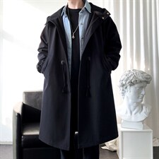 秋装轻熟风衣男长款大码大衣男中长款秋季夹克F995-P95-控，男装夹克，星座401