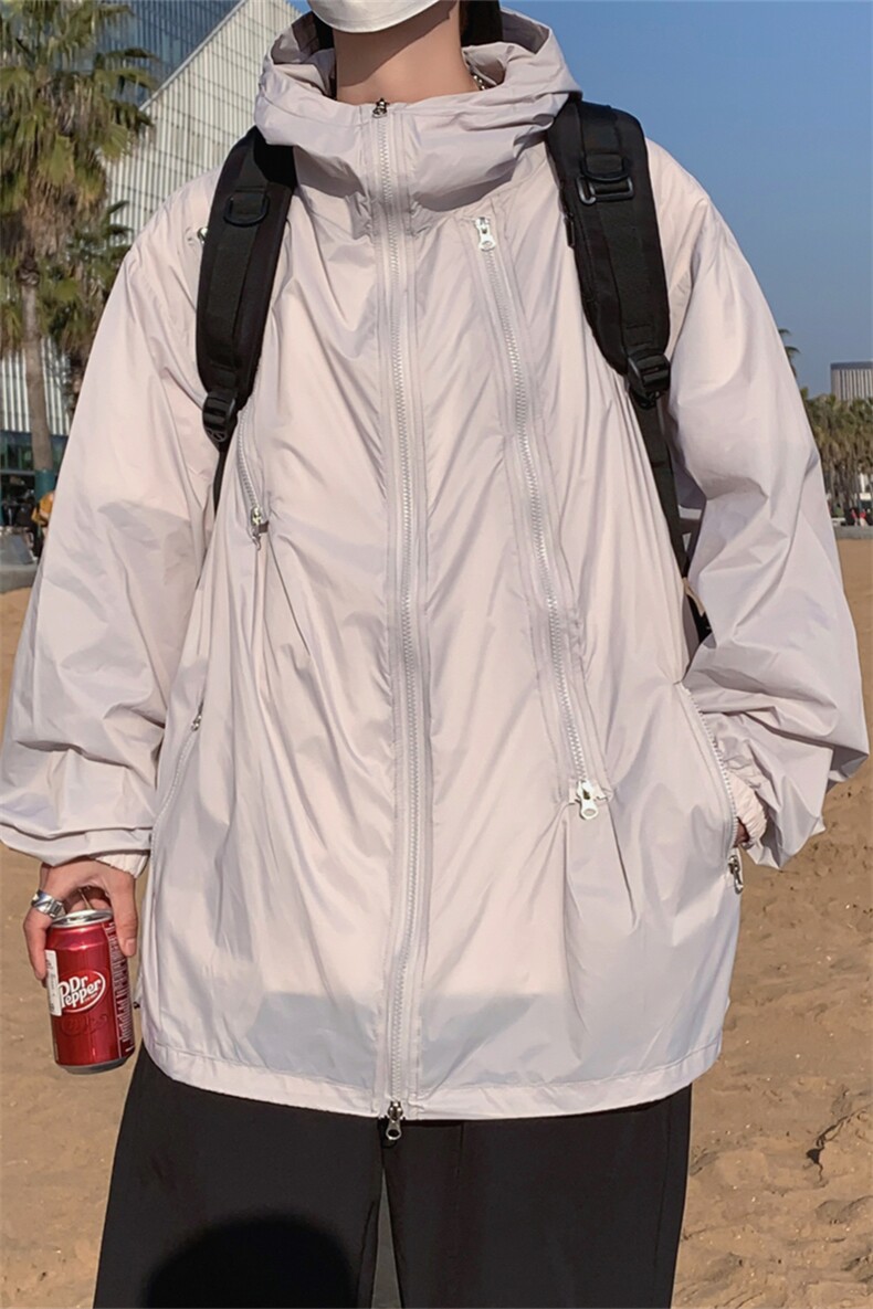 F8888/P50防晒指数UPF50+有报告防紫外线防晒服男外套防晒衣,男装防晒衣,电商A141