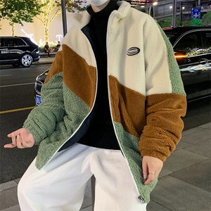 冬季加绒加厚棉服羊羔绒开衫百搭潮流青少年外套男装MY105P95图片