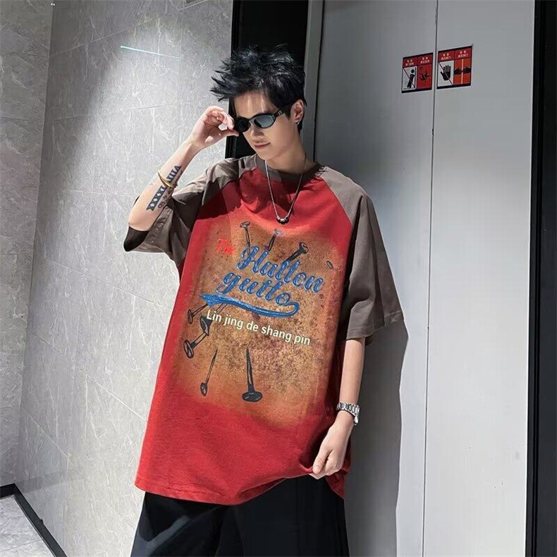 C535P35夏装男生休闲短袖T时尚青年男生上衣,男装T恤,星座512-6