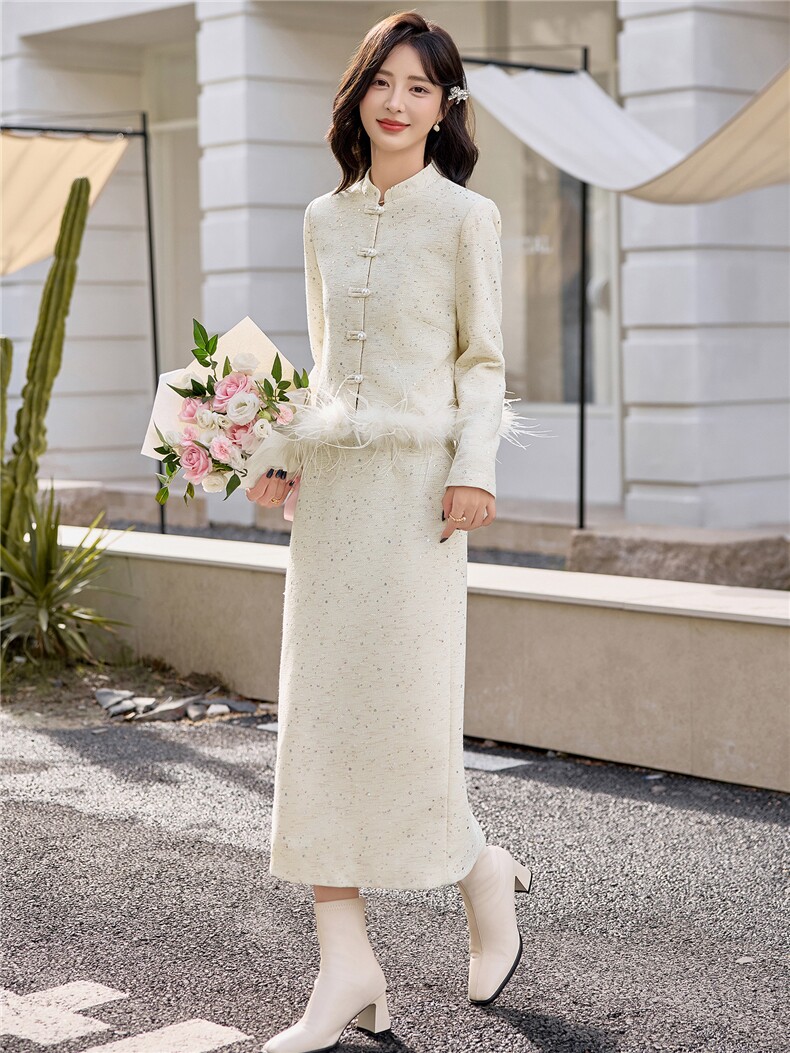 【小香bao款现货】2025新款秋冬时髦时尚小香风法式套装,女装套装/套裙,众宇琦