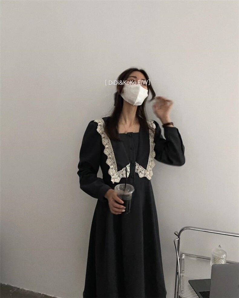 蕾丝花边连衣裙，女装连衣裙，DIDI&KOKO