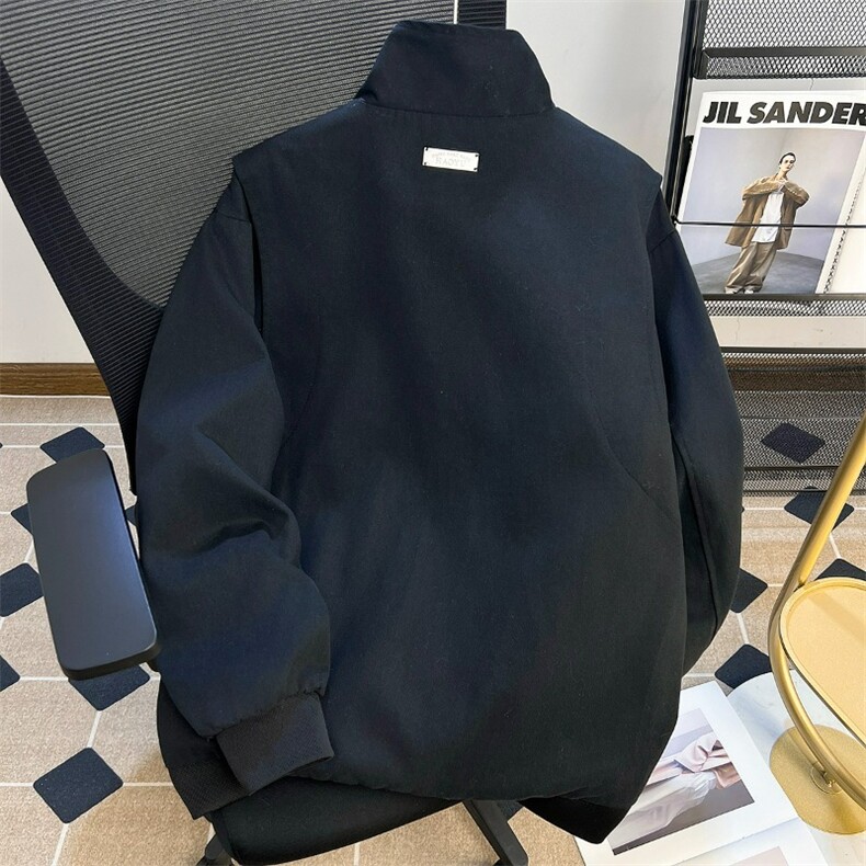 684-P68美式复古高街底特律工装外套男春秋季潮牌宽松百搭翻领,男装工装外套,电商B323A